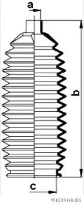 HERTH BUSS JAKOPARTS j4106005 -  Комплект пыльника, рулевое управление